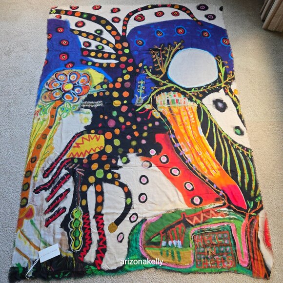 NWT Jane Carr for Hauser & Wirth Scarf Artist Uman Hell in Heels - Picture 10 of 11